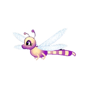 Cute Violet Twilight Dragonfly